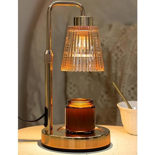 GODONLIF Candle Warmer Lamp with Timer Dimmable, Birthday Gifts for Women Mom, House Warming Gifts New Home Decor, Wax Melt Warmer for Jar Candles with 2 Bulbs