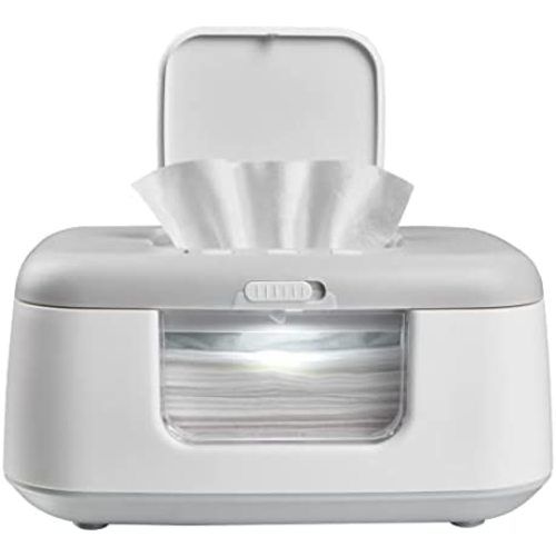 TinyBums Baby Wipe Warmer & Dispenser with LED Changing Light & On/Off Switch - Jool Baby… (Gray)