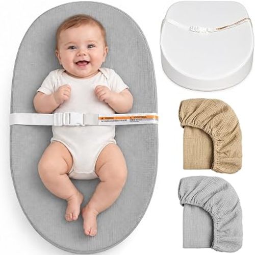 Muslin Baby Changing Pad Waterproof Lining with 2 Pack Covers