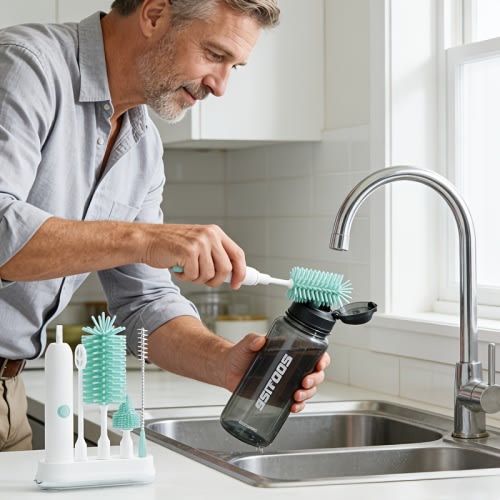 electric cleaning system baby bottles rechargeable scrubbing - Temu