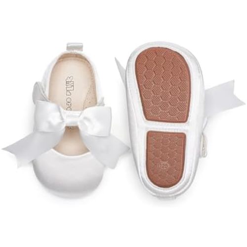 Kiderence Baby Girls Prewalker Mary Jane Flats Bowknot Princess Dress Shoes (Infant/Toddler)