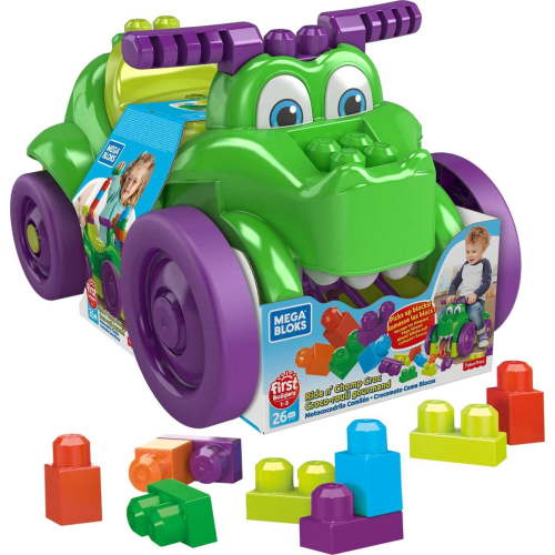 MEGA BLOKS Ride 'n Chomp Croc Ride-on Toy Building Block Set, Plastic (Walmart Exclusive)