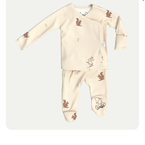 Footie - Bunny Slopes - Outlet – Bonsie Skin to Skin Babywear