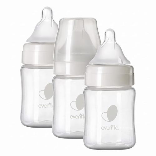Evenflo Feeding Premium Proflo Venting Balance Plus Wide Neck Baby, Newborn and Infant Bottles - Developed by Pediatric Feeding Specialists - 5 Ounce (Pack of 6)
