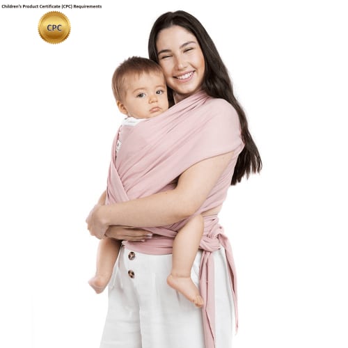 Ergonomic Baby Carrier for Newborn to Toddler, Cotton Adjustable Slings, Pink, Amamantas