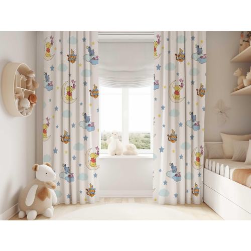 Winnie the Pooh Nursery Curtains: Room Darkening Kids Bedroom Decor