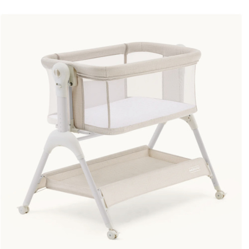HARPPA Cuddly Sway | 3-in-1 Rocking Baby Bassinet & Bedside Sleeper with Anti-Reflux Mattress for Newborns | Attaches to Bed, Adjustable Height, Tool-Free Setup, Portable Wheels, CPSC Certified, Gentle Rocking Motion | Ideal for Infants, Safe Co-Sleeping