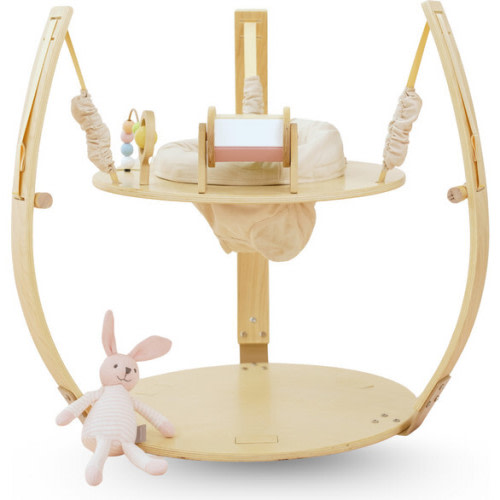 Ivy 3-in-1 Wooden Baby Bouncer, Play Gym & Activity Table - Avenlur | Maisonette