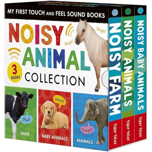 Noisy Animal 3-Book Boxed Set: My First Touch and Feel Sound Books: Noisy Baby Animals; Noisy Farm; Noisy Animals Board book – Touch & Feel, October 1, 2024