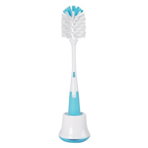 OXO Tot Bottle Brush with Nipple Cleaner and Stand - Aqua