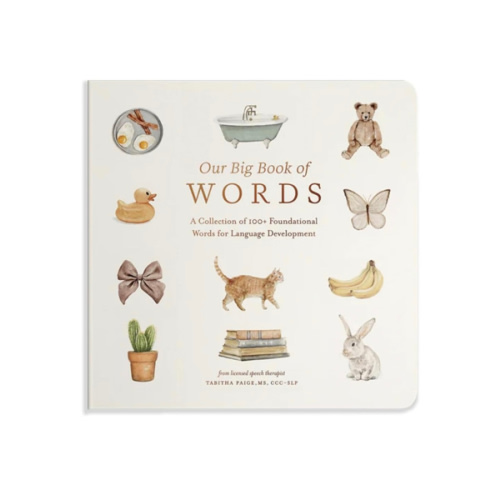 Our Big Book of First Words: A Collection of 100+ Foundational Words for Language Development (Tabitha Paige Children's Book Series)