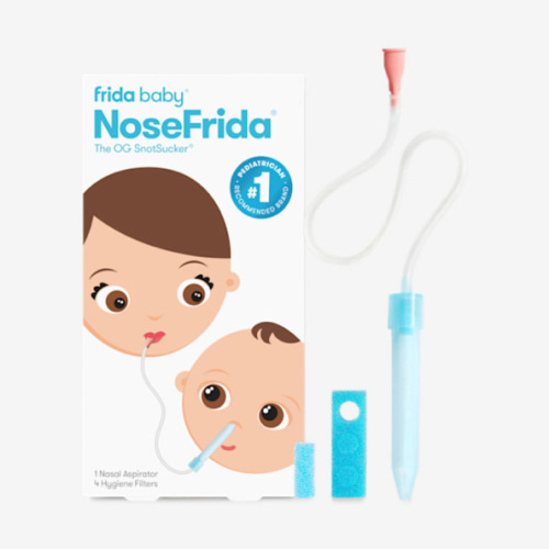 Frida Baby NoseFrida SnotSucker for Baby, Nasal Aspirator for Baby, Nose Sucker Nasal Aspirator for Allergy Relief + Congestion Relief, FSA/HSA Eligible