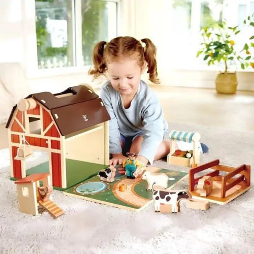 Hape Happy Farm Playset - HapeToys