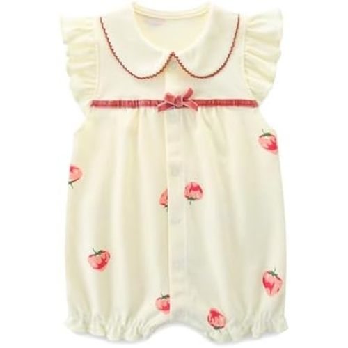Baby Girls Clothes Pure Cotton Bubble Romper Newborn One Piece Summer Clothes Jumpsuit Onesie