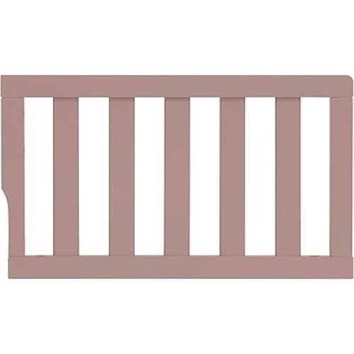 Dream On Me Toddler Guard Rail for Convertible Crib, Solid Wood Bed Rail for Toddler Bed Conversion, Brown Sugar