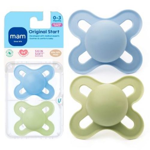 MAM Matte Start Pacifier - Boy - 2pk