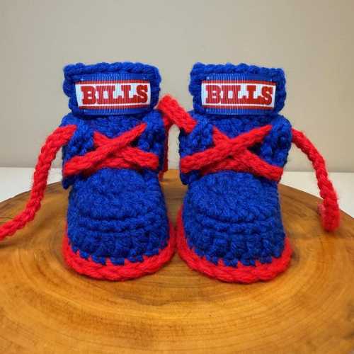 Buffalo Bills baby booties shoes slippers boots 0-6+ months infant toddler quality NFL fan gear