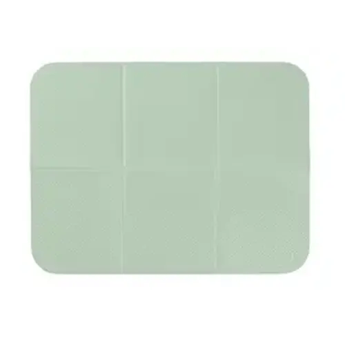 Ubbi On-the-Go Diaper Changing Baby Mat, Soft and Comfortable, Must Have for Newborns, Easy to Clean, Portable Folding Pad, Infant Traveling Accessories, Sage Green, 16" x 21"