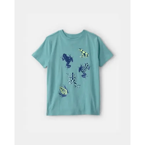 Kids Frog Graphic Tee - Green | Carter's
