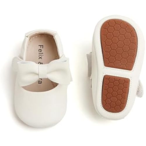 Soft Sole Baby Dress Shoes - Infant Baby Walking Shoes Moccasinss Rubber Sole Crib Shoes