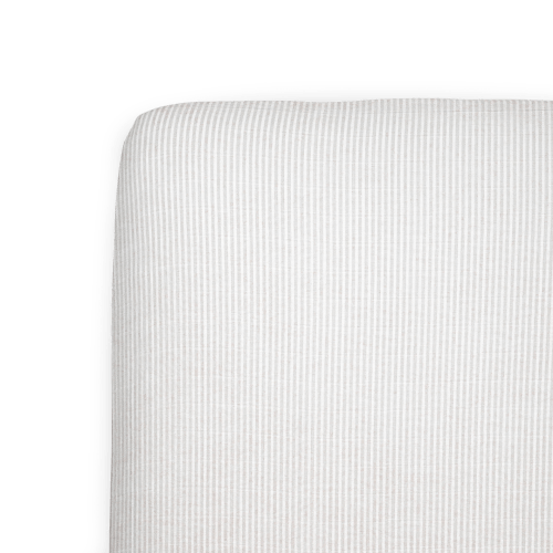 Organic Cotton Muslin Crib Sheet - Sand Stripe