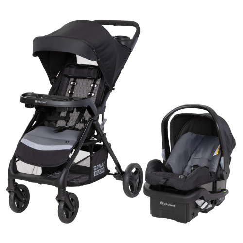Free Shipping! Baby Trend Sonar Seasons Travel System with Airflow Mesh Pillow and EZ-Lift Infant Car Seat, Black
