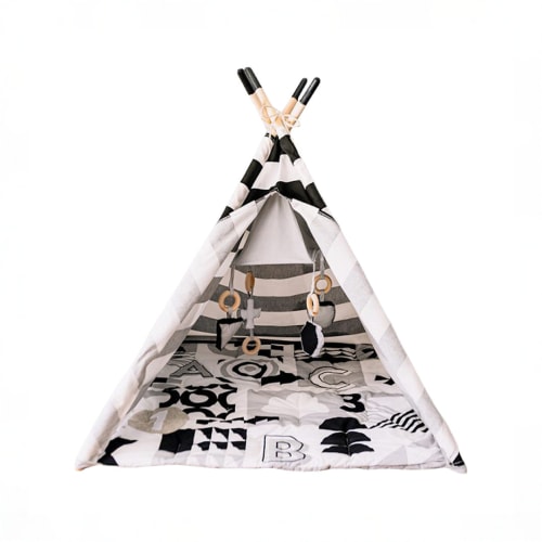 Wonder and Wise Baby Activity Tent, ABC Striped