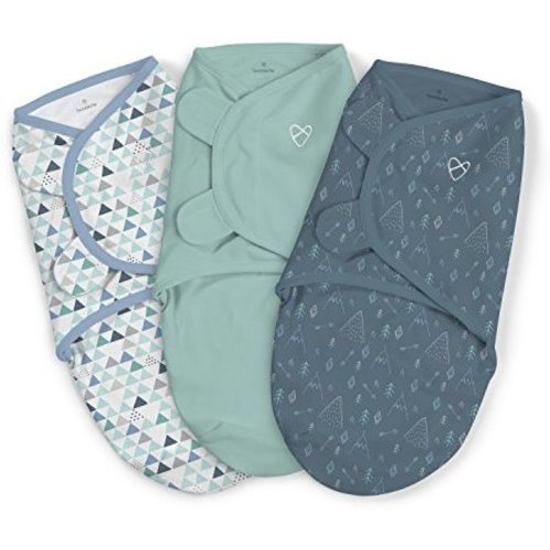 SwaddleMe Original Swaddle 3-PK, Mountaineer, Large