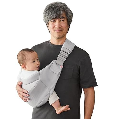 Ergobaby Upsie Hip Sling – Soft Olive Baby Carrier – Lightweight, Adjustable Sling for Toddlers – Breathable & Ergonomic Design, soft olive