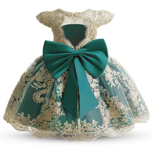 NNJXD Girls' Tulle Flower Princess Wedding Dress for Toddler and Baby Girl