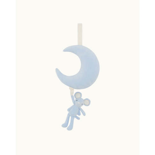 To The Moon Musical Pull Toy - Blue | Marie-Chantal