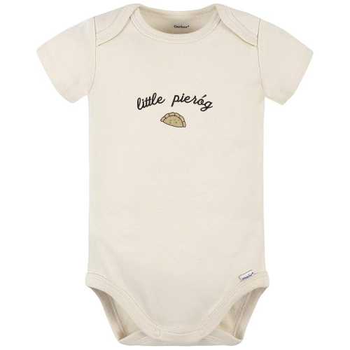 Little Pieróg Baby Onesie, Embroidered Baby Bodysuit, Polish Baby Gift, Food Pun Baby Outfit, Neutral Baby Shower Gift