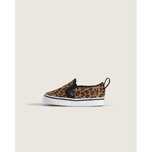 Toddler Classic Slip-On V Shoe in Leopard / Black | Vans
