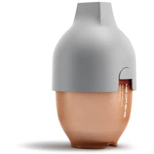 HE OR SHE -Silicone, Anti-Colic Ultra Wide Neck Baby Bottle-Squishy, mimics Natural Feeding, for Babies 0-12 Months (Small 5oz, Grey)