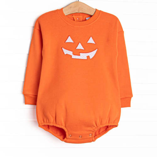 Cozy Carving Applique Sweatshirt Bubble, Orange – Stitchy Fish