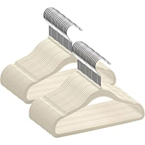 Amazon.com: GoodtoU Kids Hangers Velvet 50 Pack -Baby Felt Hangers Non Slip Toddler Hangers Childrens Hangers for Kid Beige : Home & Kitchen
