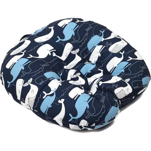 Floor Lounge Pillow, Skin Friendly Lounger Pillow with Handle Multifunctional Soft 𝖡𝖺𝖻𝗒 Shower Gift (Navy)