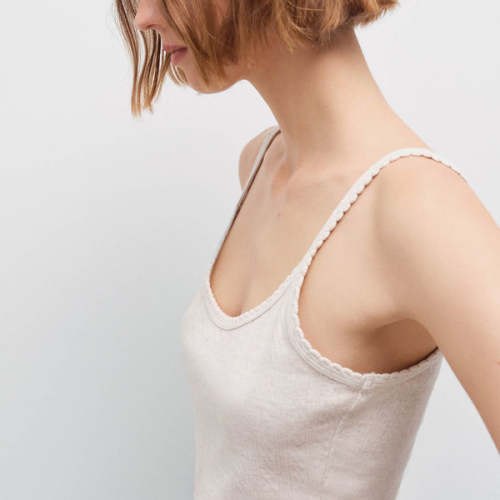 Organic Pointelle Tank