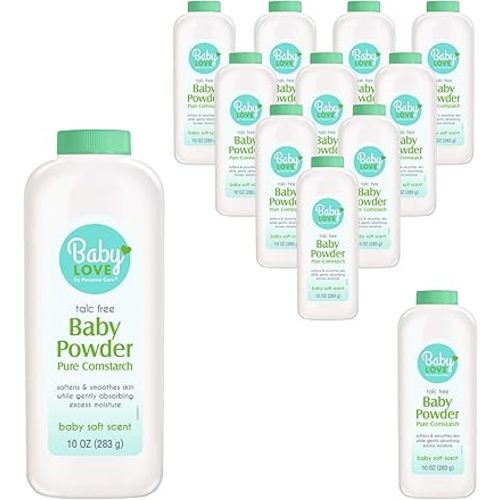 Baby Powder, Pure Cornstarch, 10-oz. (pack of 12)