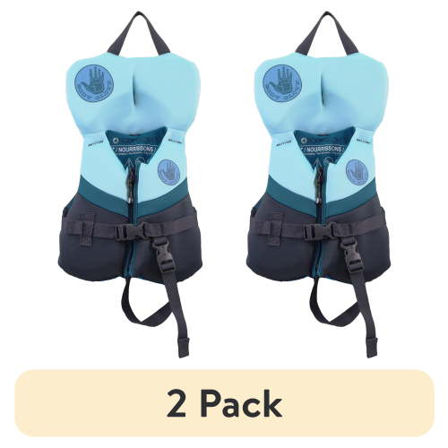 (2 pack) Body Glove Infant's Neoprene PFD Life Jacket and Vest, Boy, 20-30 lbs., Blue