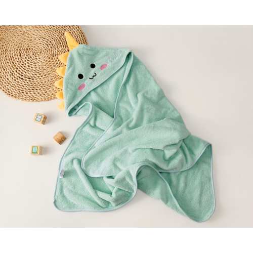 Cute Baby Hooded Towel, Soft Dinosaur Plush Bath Towel for Kids, Adorable Hooded Wrap, Christmas or New Arrival Gift, Newborn Arrival Gift