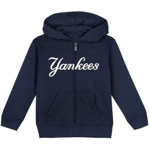 Outerstuff MLB Child Toddler Wordmark Full Zip Hoody Sweatshirt