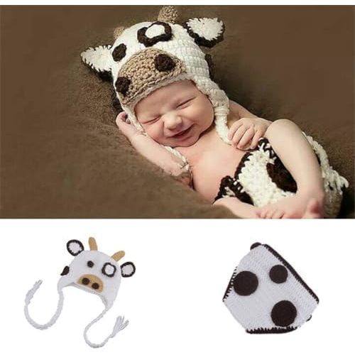 Newborn Photography Props Crochet Outfits Baby Photo Shoot Costume Set