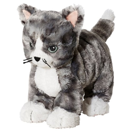LILLEPLUTT Soft toy - cat gray/white