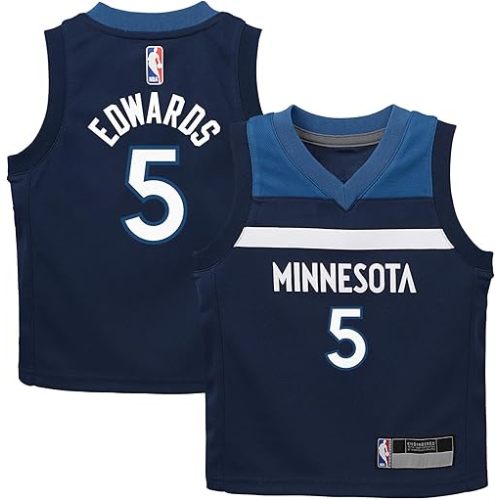 Anthony Edwards Minnesota Timberwolves NBA Kids 4-7 Navy Icon Edition Player Jersey
