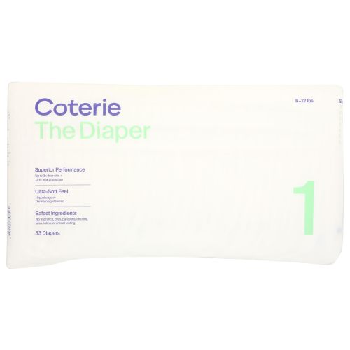 Coterie Diapers Size 1, 33 CT