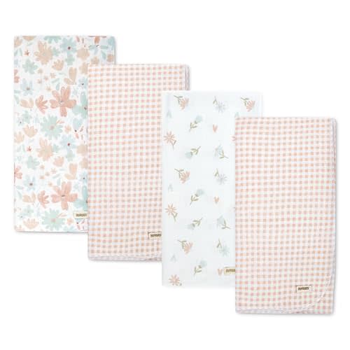 HUGGIES 4-Pack Flannel Receiving Blankets