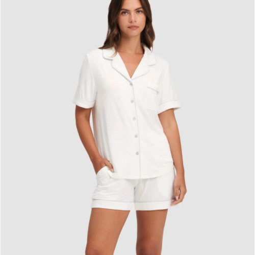 Women's Bamboo Stretch-Knit Short Sleeve Pajama Set | Cozy Earth