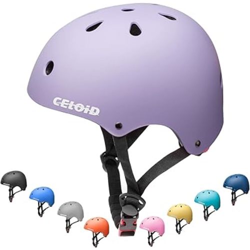 Kids Bike Helmet,Toddler Skateboard Helmets for Ages 2-3-5-8-14 Years Boys Girls,Adjustable Multi-Sport Bicycle Skateboarding Football Roller Skating Scooter Rollerblade Balance Bike Helmet