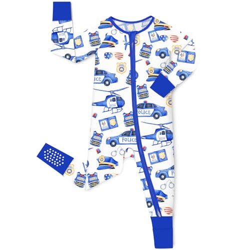 babee Reshinee Bamboo Viscose Baby Convertible Footie Pajama, Zipper Pajamas for Baby Boys & Girls, Sleep & Play Footed